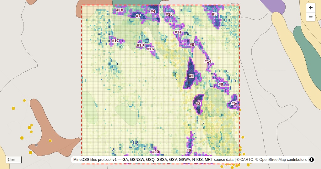 Kalgoorlie, WA — Gold prospectivity map