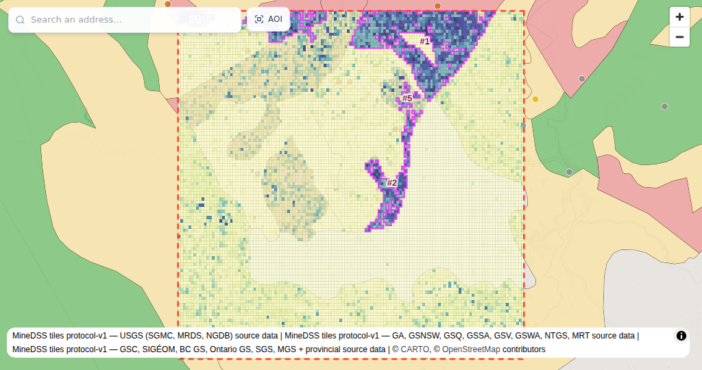 Morenci, AZ — Copper prospectivity map