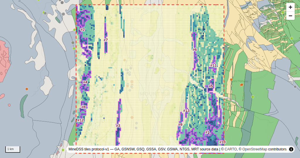 Mount Isa, QLD — Copper prospectivity map