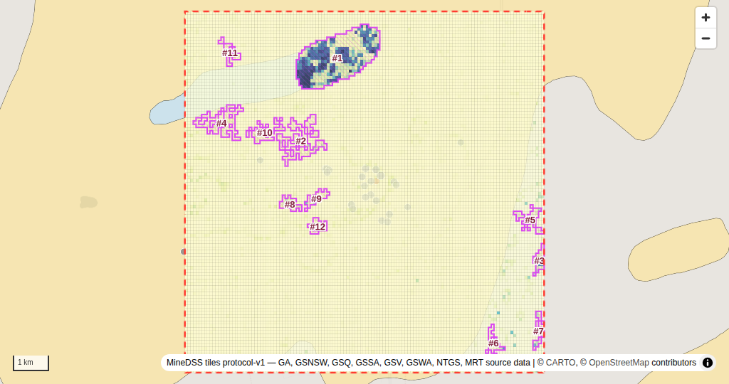 Olympic Dam, SA — Copper prospectivity map
