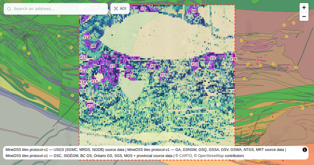 Val-d'Or, QC — Gold prospectivity map
