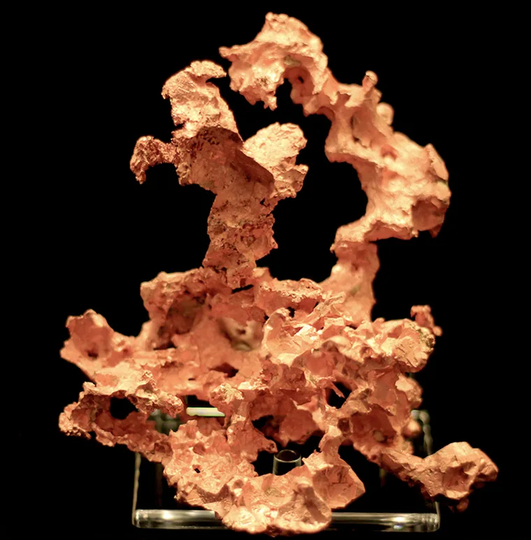 Copper — Native copper (illustrative mineral specimen)