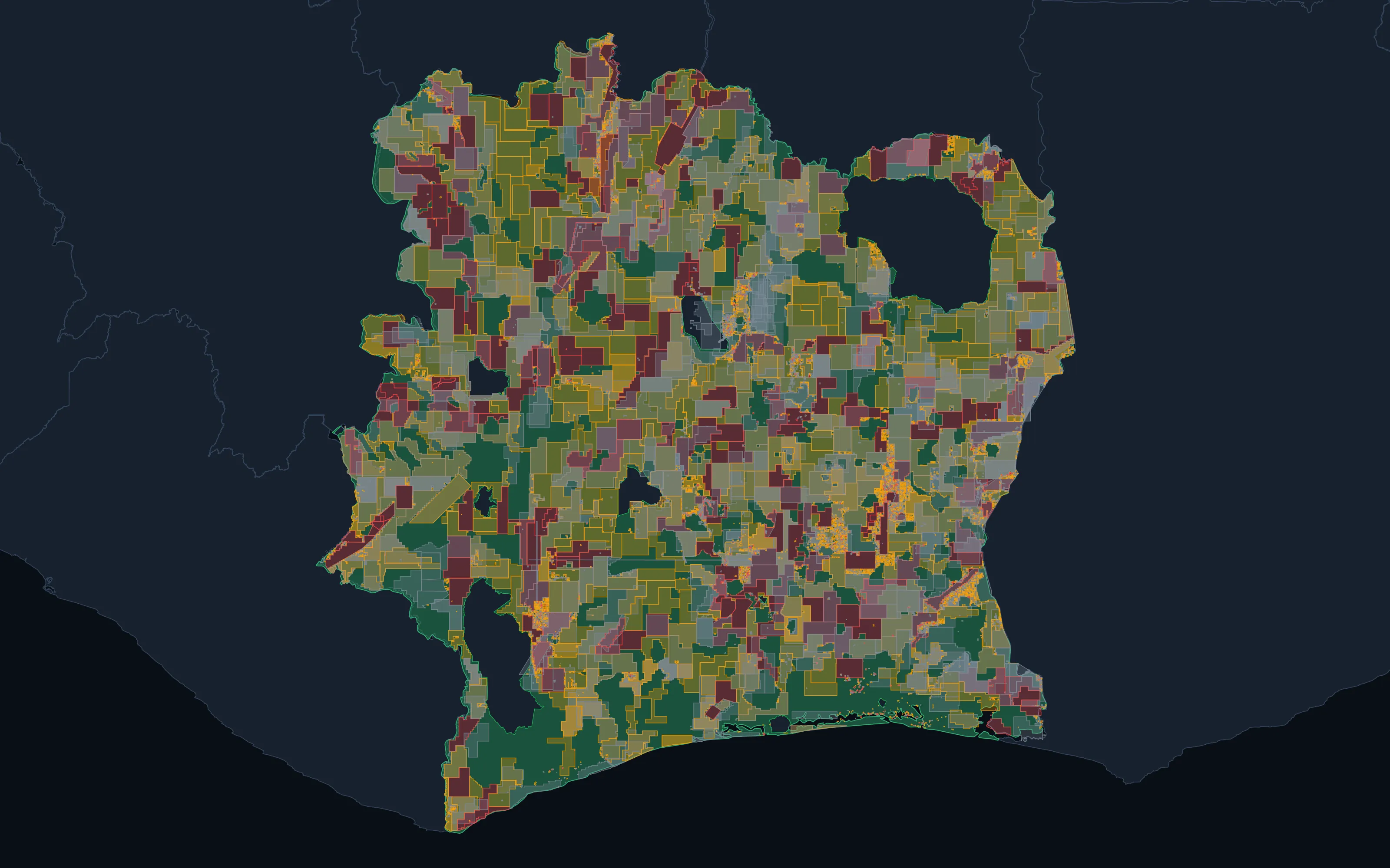 Côte d'Ivoire country atlas