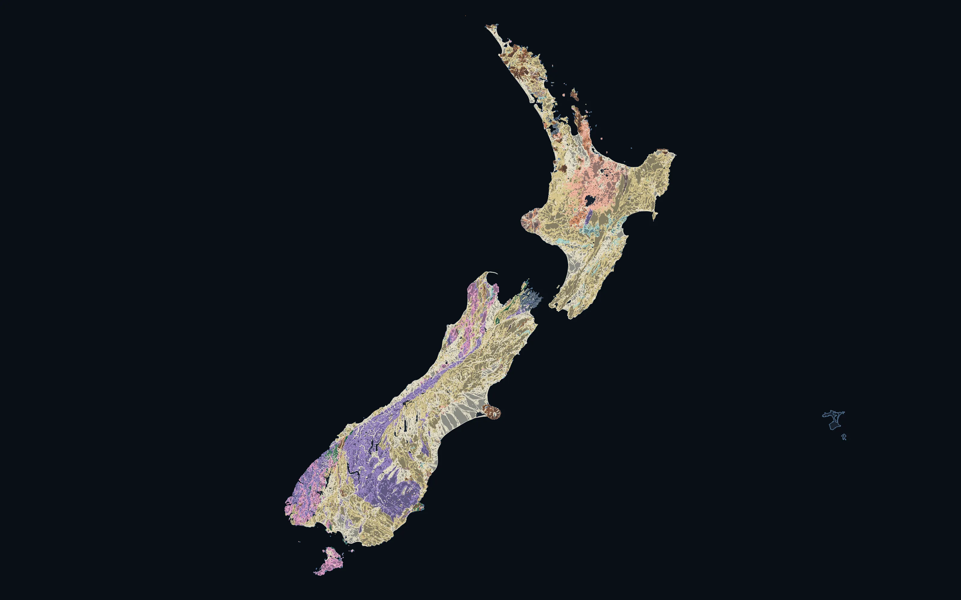 New Zealand country atlas