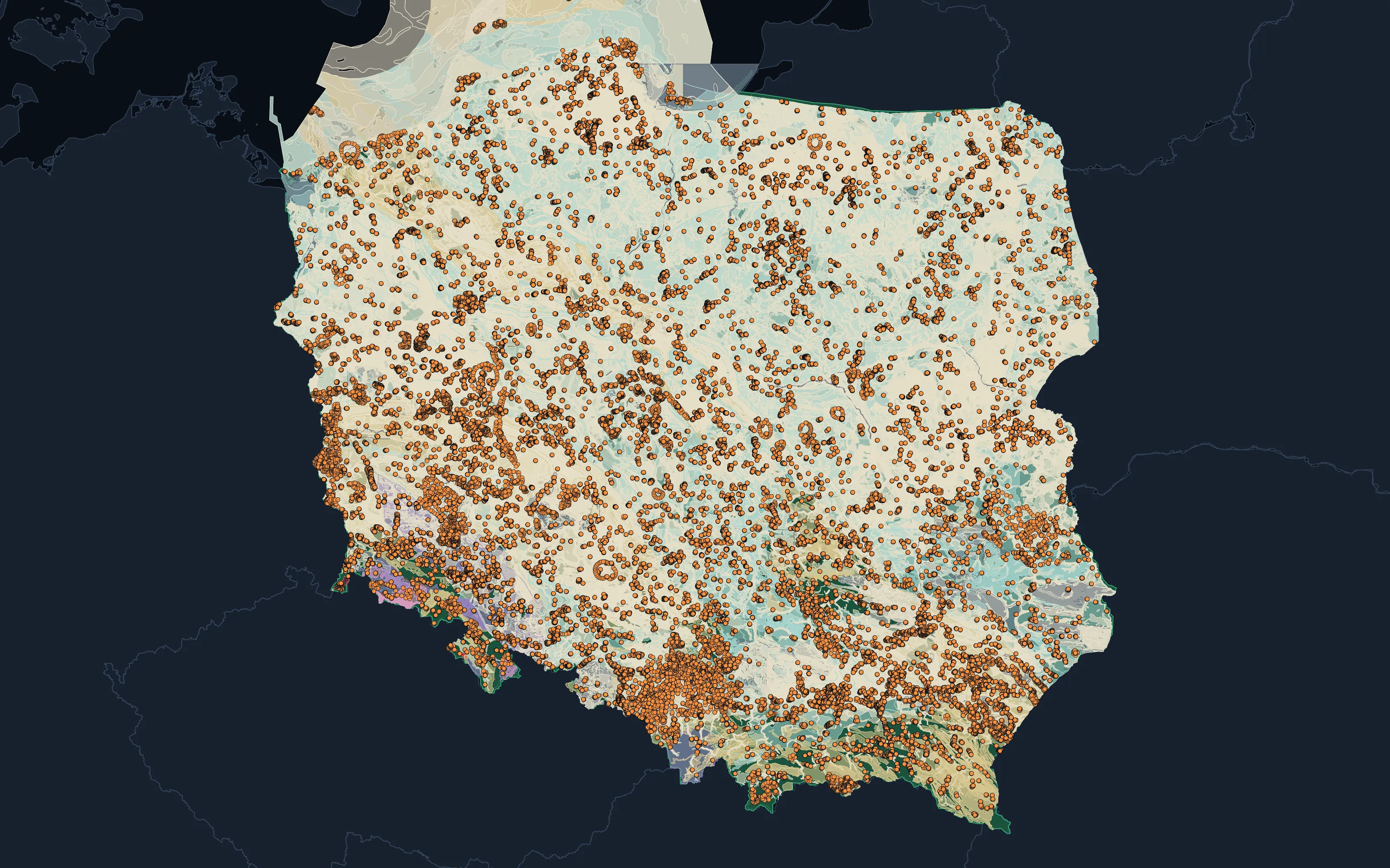 Poland country atlas