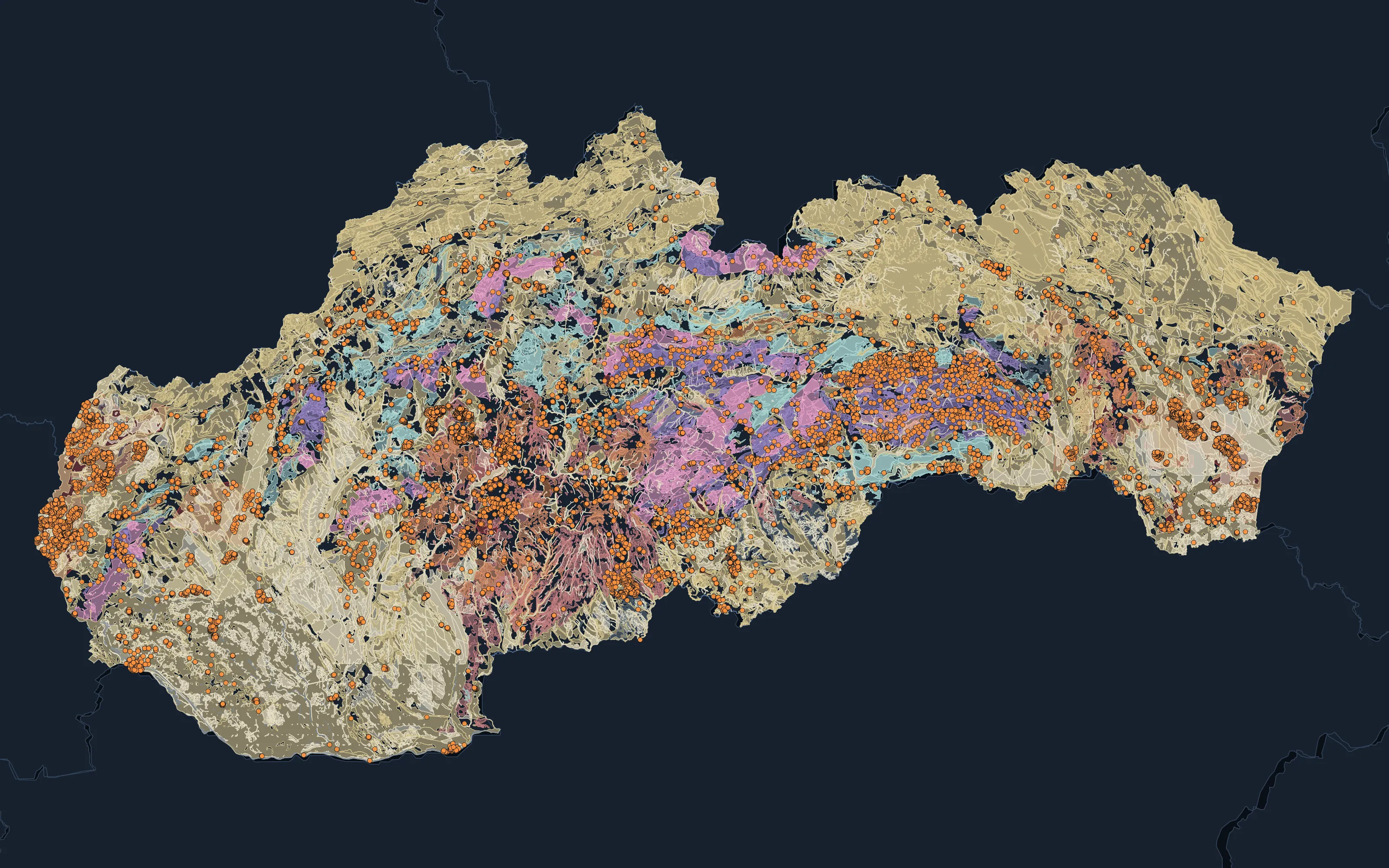 Slovakia country atlas