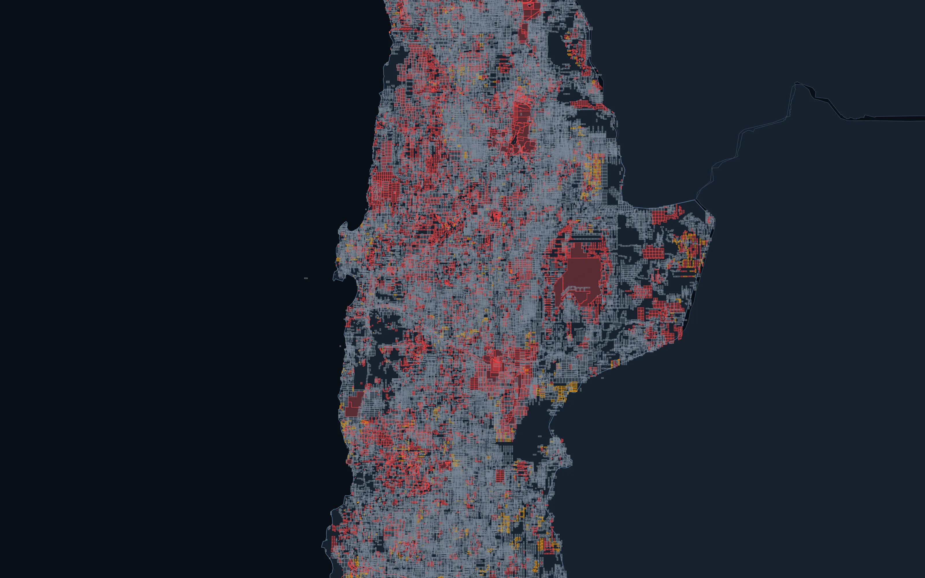 Chile, Atacama: Mining concessions over geology